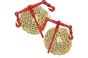 G80 5/16" to 3/8" Ratchet Chain Load Binder with 4900 lbs Capacity