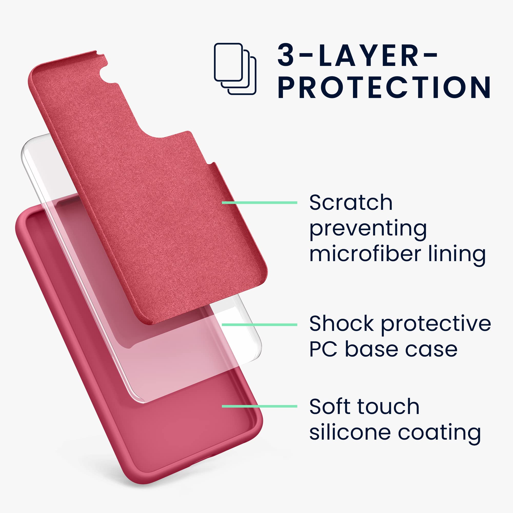 Image secondaire de Coque Souple en TPU pour Samsung Galaxy S22 - Awesome Pink