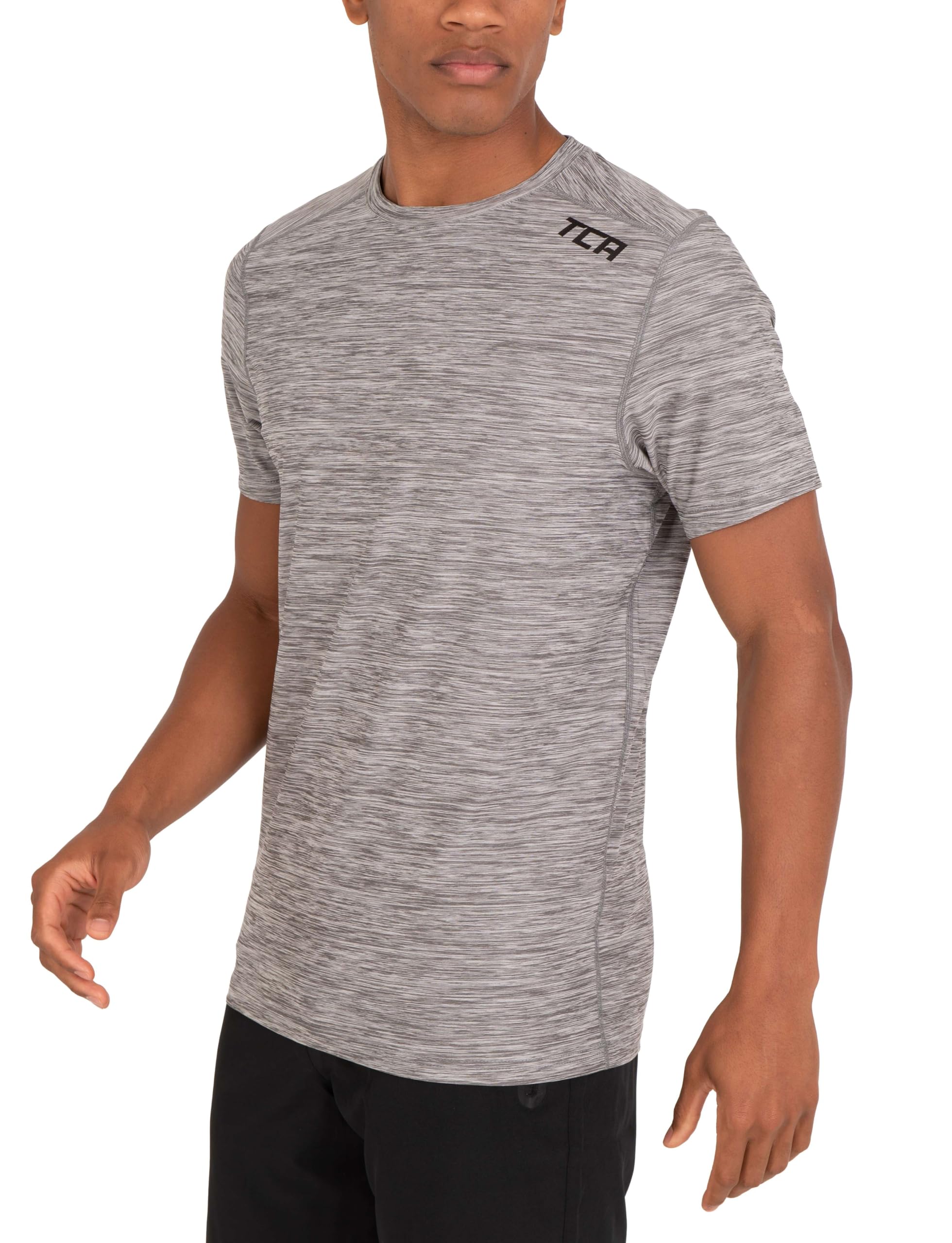 TCA Galaxy Sport Tshirts für Herren Fitness - Kurzarm Fitness Lauf Tshirts - Sport Shirt für Männer - Fitness Sport Herren T-Shirt - Herren Sport Tshirt