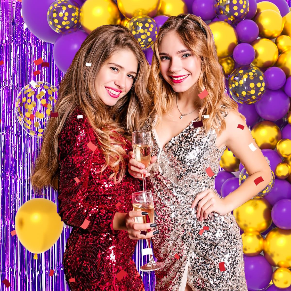 Amazon.com: Dark Purple Gold Balloon Garland Arch Kit - 121PCS Purple and  Gold Balloons Dark Purple Balloon for Birthday Wedding Anniversary  Retirement Graduation Party Decorations : Home & Kitchen