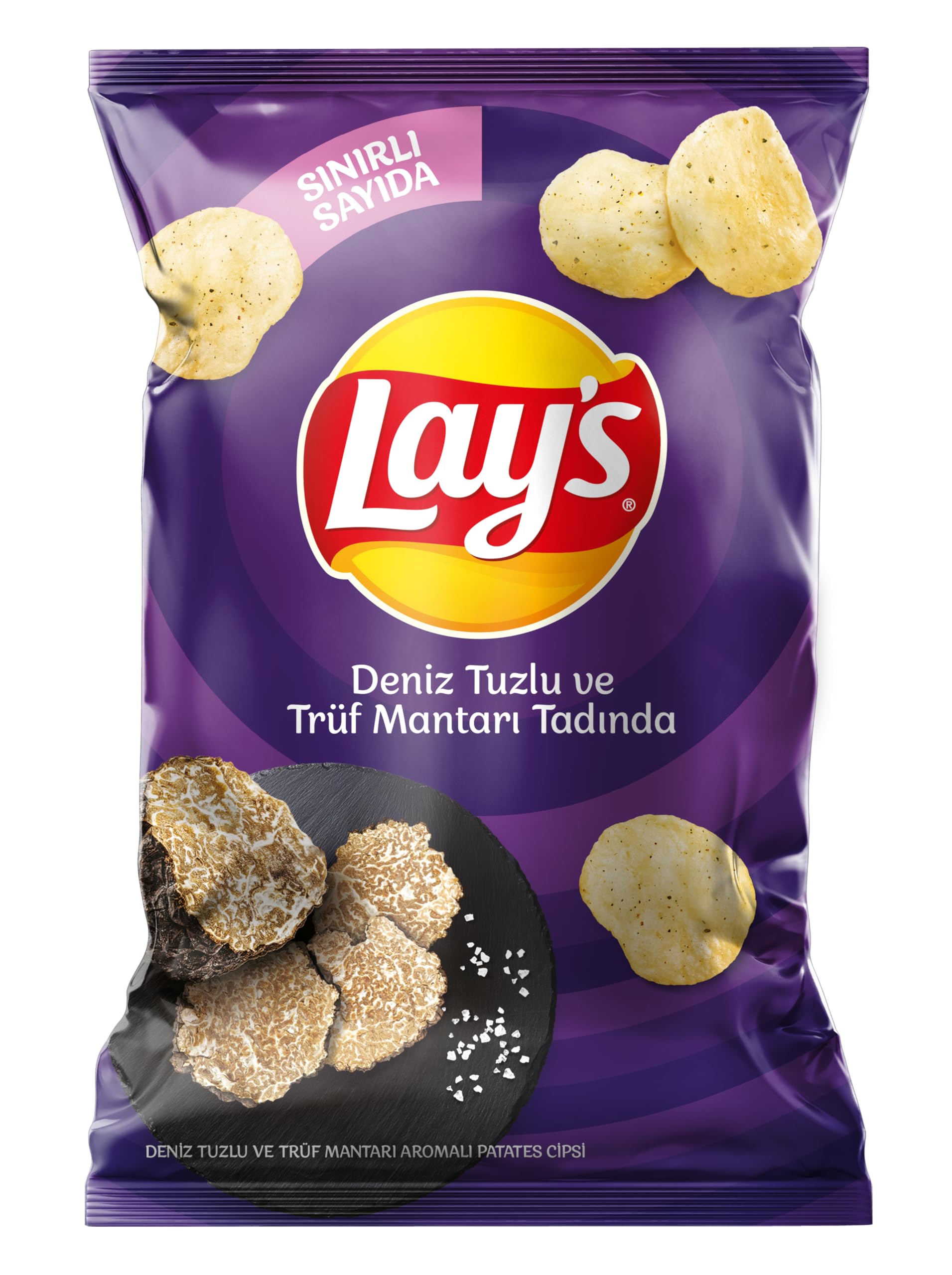 Lay's Deniz Tuzlu ve Trüf Mantarı Aromalı Patates Cipsi Süper Boy 125 g