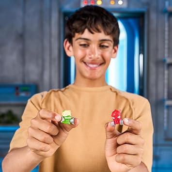 MrBeast Lab Swarms Battle Fusion Series Mega Lab Pack, 14 Beasts | 80+ to collect, stickers & stackable fusion caps, rare Serpent Spear; MrBeast toys fans