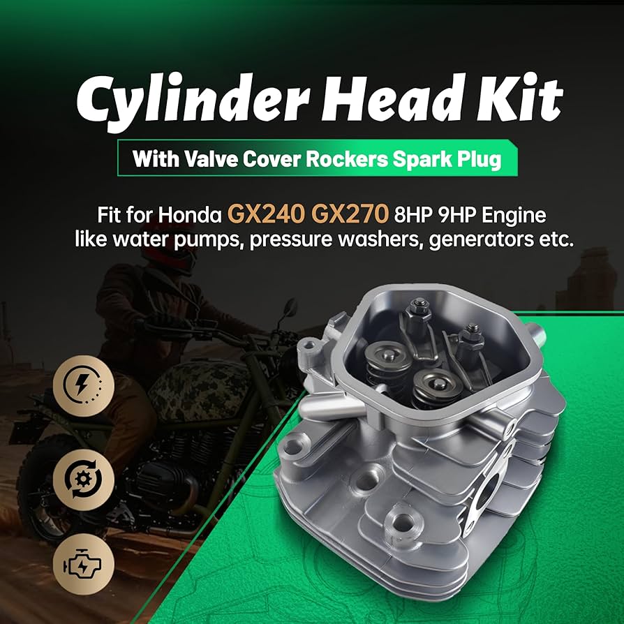 Amazon.com: Cylinder Head Kit for Honda GX240 GX270 8HP 9HP Engine
