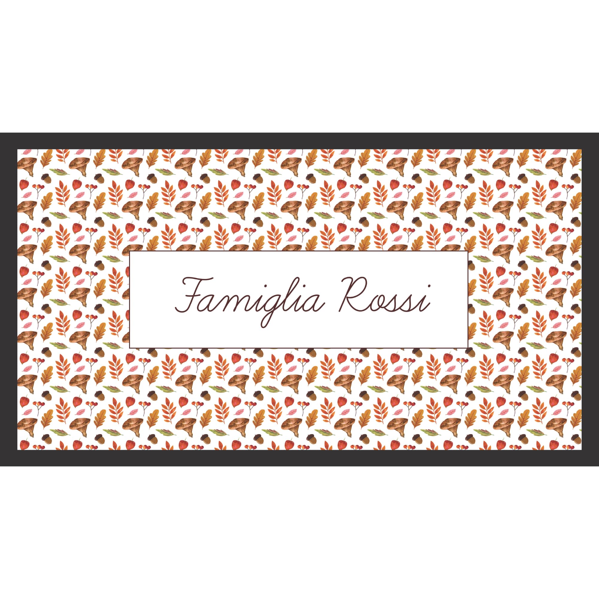 IDEA INDEPENDENT - Hello, Autumn Breeze - Paillasson personnalisé en caoutchouc recyclé Paillasson d'extérieur et intérieur idée cadeau pour la maison 40 x 70 cm 100 % fabriqué en Italie