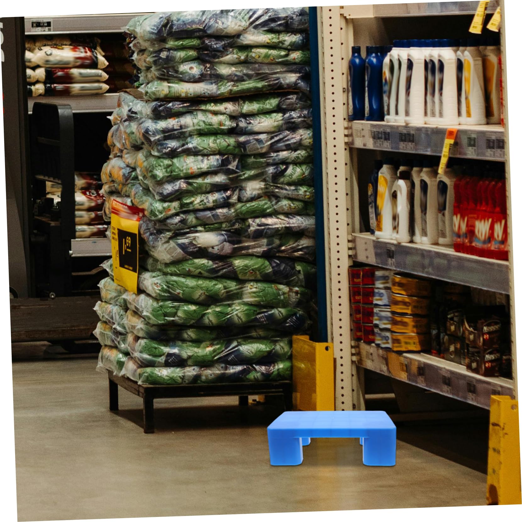 Uonlytech Pallet in Plastica Per Stoccaggio in Cantina Resistente e Robusto Dimensioni 40x30x12 Cm Per Garage e Supermercati Pallet Multifunzionale Pesi Elevati