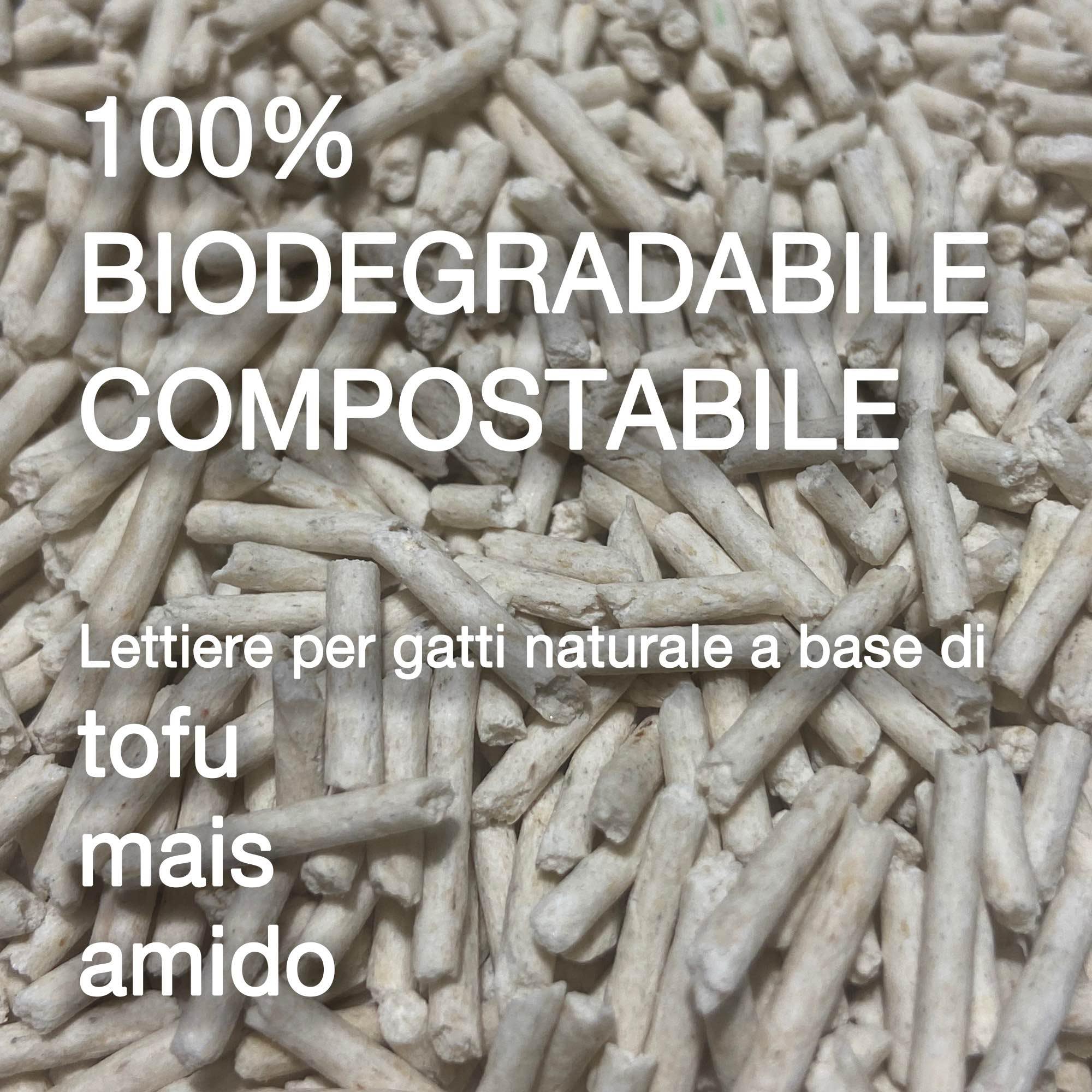 Paw Paw Lettiera per gatti al Tofu 6L/2,8kg - 6 buste (Sicura e naturale, Agglomerante, Antiodore, Si elimina nel WC) 100% biodegradabile (6)