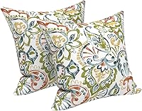 Vista 35 de LVTXIII - Juego de fundas para cojines de sofá, patio o sillón de exteriores, cuadradas y decorativas, 2 unidades de 16" x 16", sin relleno