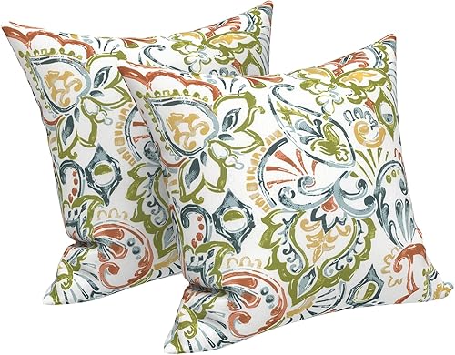 Miniatura 35 de LVTXIII - Juego de fundas para cojines de sofá, patio o sillón de exteriores, cuadradas y decorativas, 2 unidades de 16" x 16", sin relleno