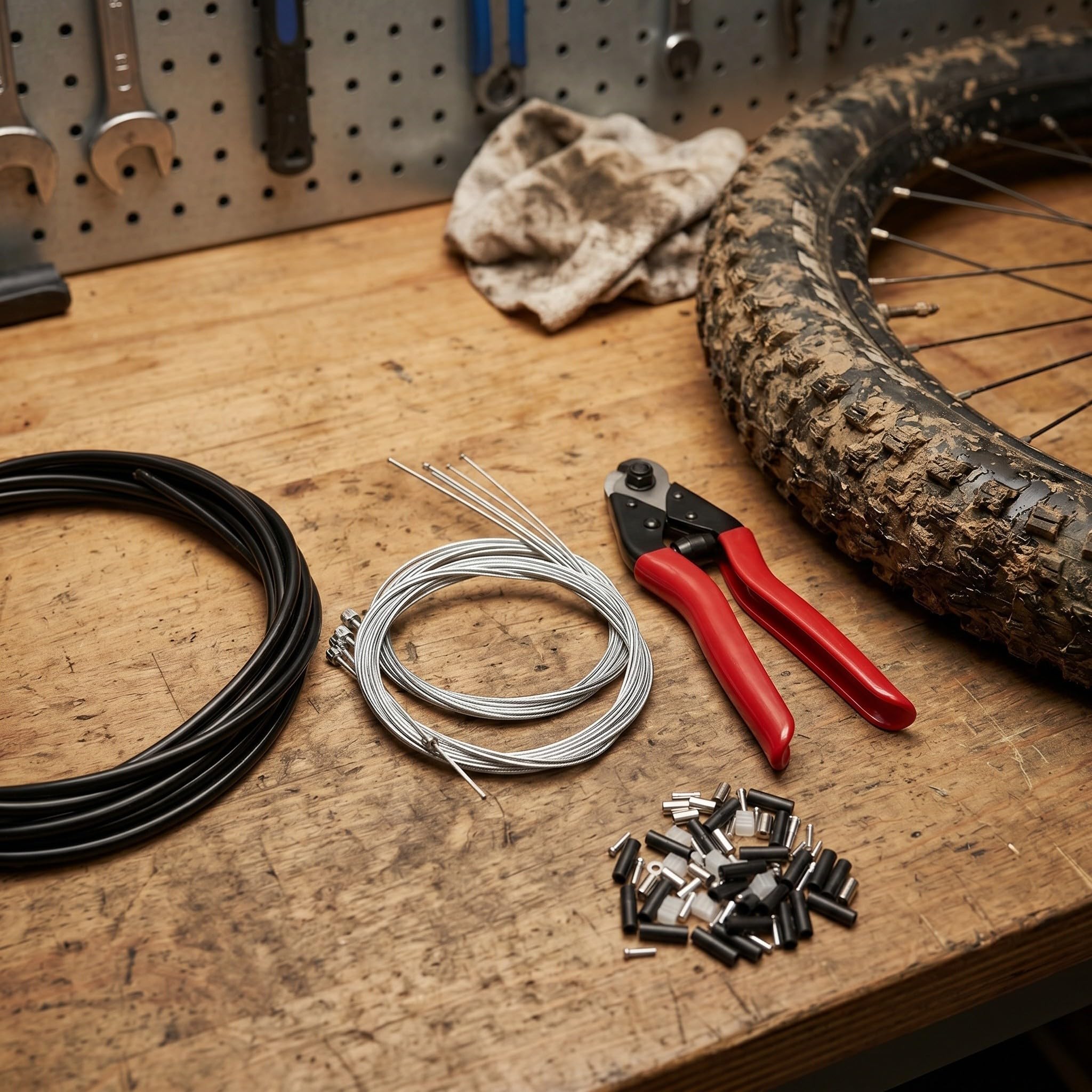 IMIKEYA Câble Comprenant Frein De Vélo Avec Vtt Et Joints Toriques Levier De Vitesses De Rechange En Acier Inoxydable Ciseaux De Vélo Gaine De Transmission Pour De
