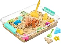 Vista 9 de Vtopmart - Paquete de 4 contenedores de almacenamiento de plástico de 6 cuartos de galón con tapas, contenedores sensoriales transparentes