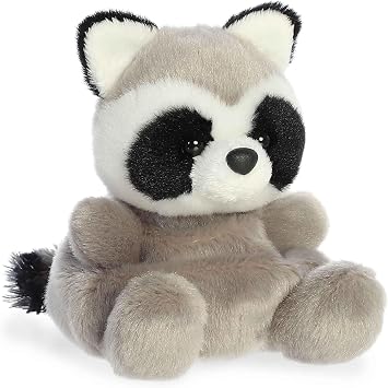 Aurora Palm Pals 5 Rascal Raccoon Adorable Plush | Bean-filled understuffed bodies with collectible personalities