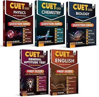 PW CUET UG Entrance Exam Books 2026 – Physics, Chemistry, Biology, General Test & Eng Combo Set of 5 | Chapterwise & Topic... Price In India
