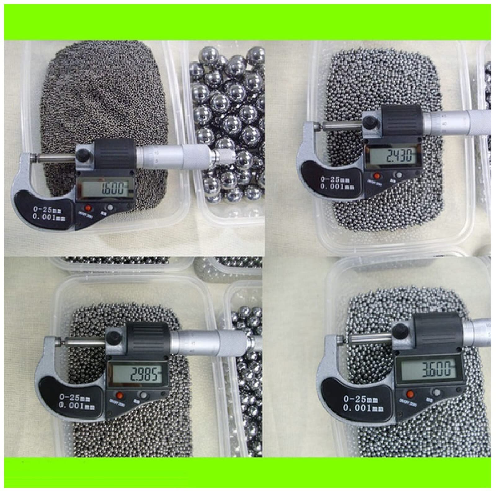 Amazon.co.jp: 直径3.2mm / 500個の非標準鋼球の特殊軸受鋼球。機械的