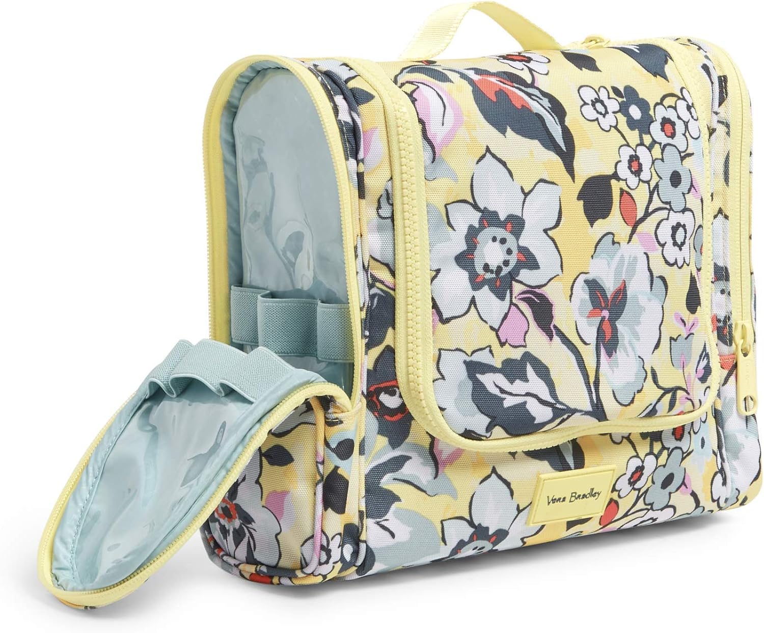 Vera Bradley Women's Recycled Lighten Up Reactive Hanging Travel Organizer Accessory, Sunny Garden, One Size : Clothing, Shoes & Jewelry