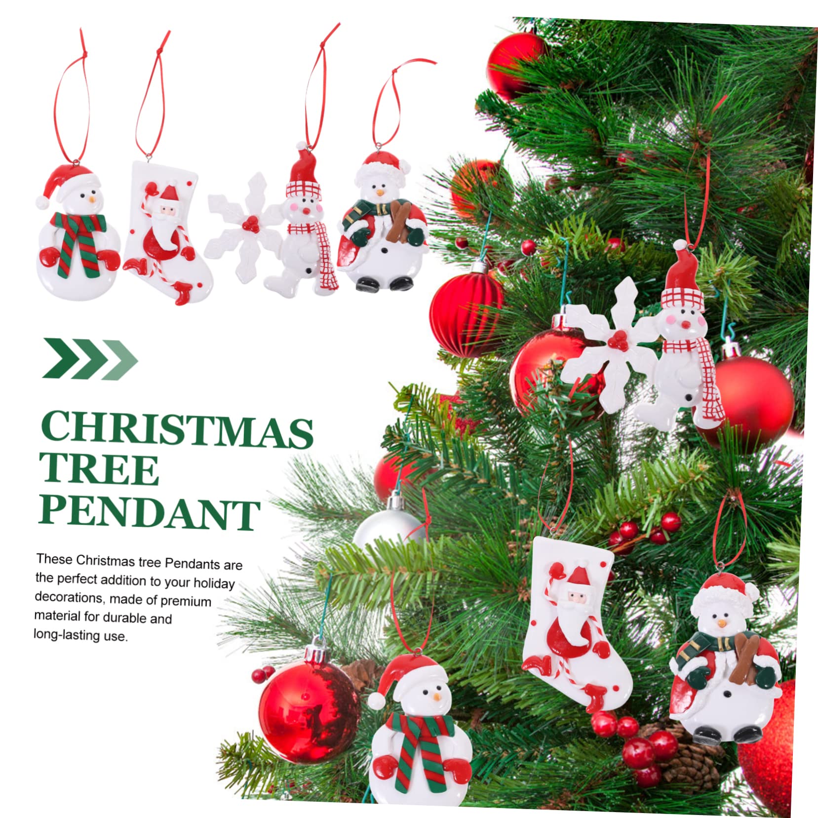 PRETYZOOM 3 Set Di Mini Decorazioni Natalizie in Feltro Per Albero Di Natale Ornamenti Da Appendere Pendenti Decorativi Riutilizzabili Per Decorazioni Per Albero Di Natale 4 Pezzi * 3