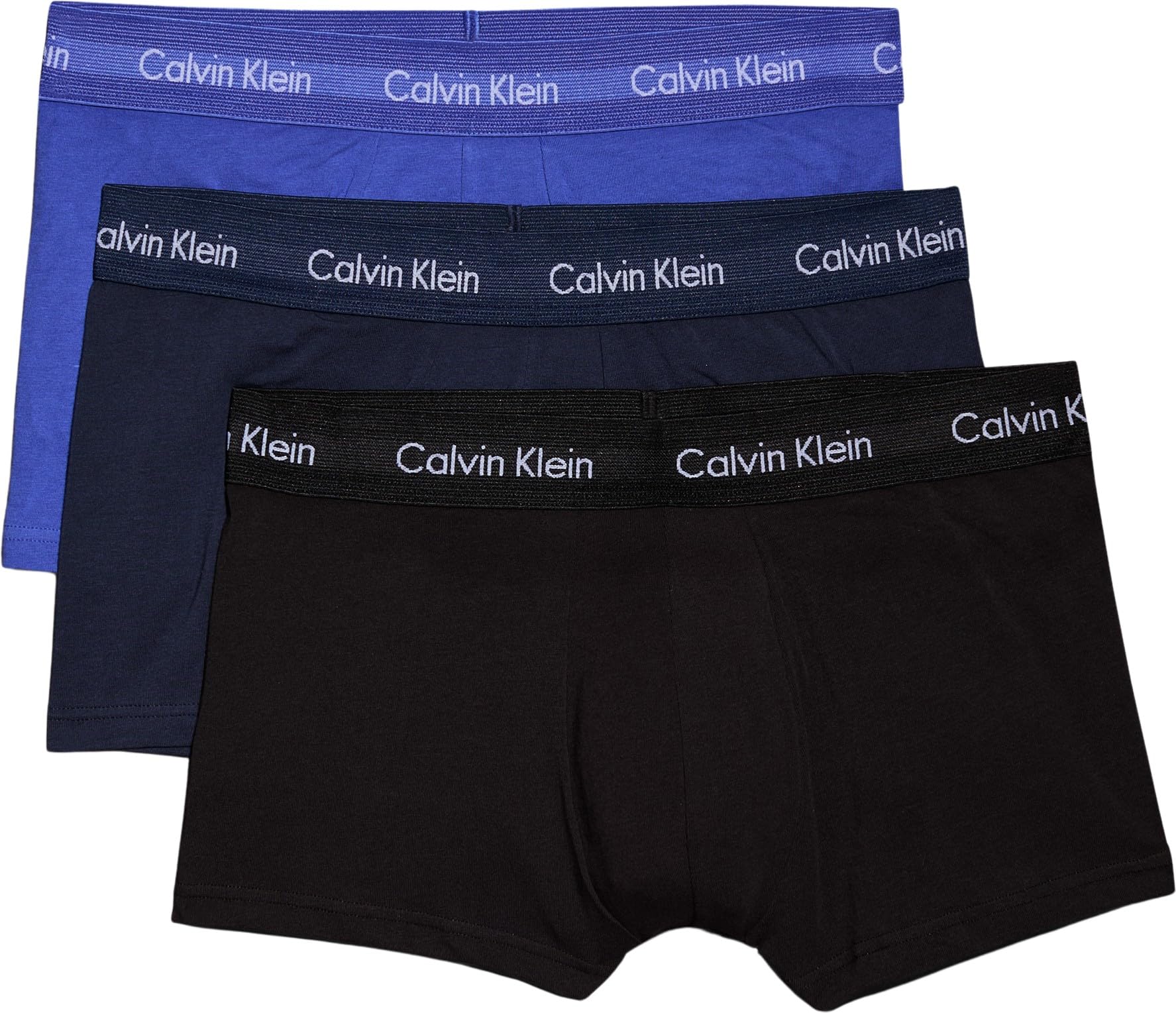 Men's 3 Pack Low Rise Trunks - Cotton Stretch Boxers