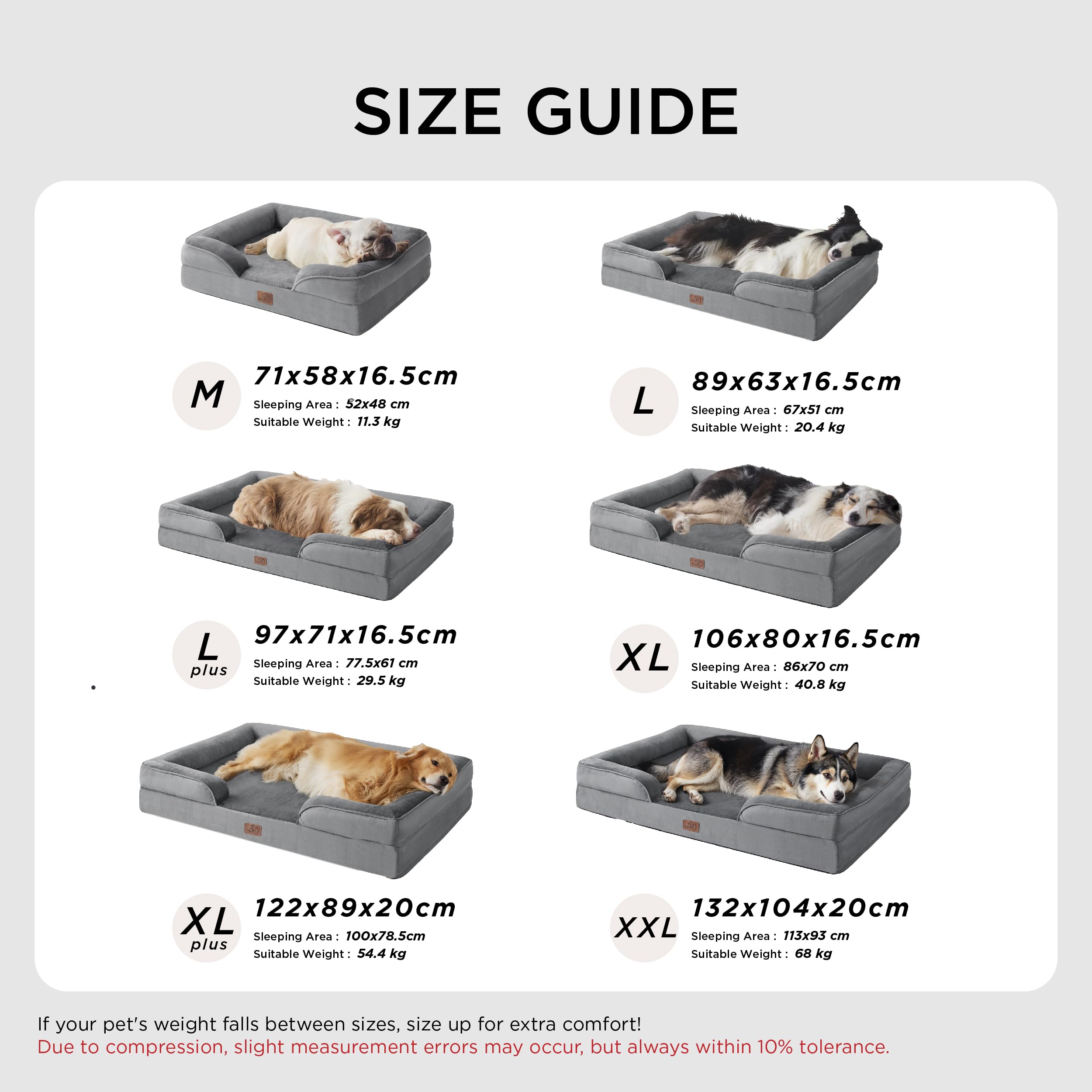 Bedsure Letto per Cani Grande 106x80x16.5cm - Divano per Cani Taglia Grande in Uovo Foam, Colore verde scuro, Cuscino per Cani Sfoderabile e Lavabile