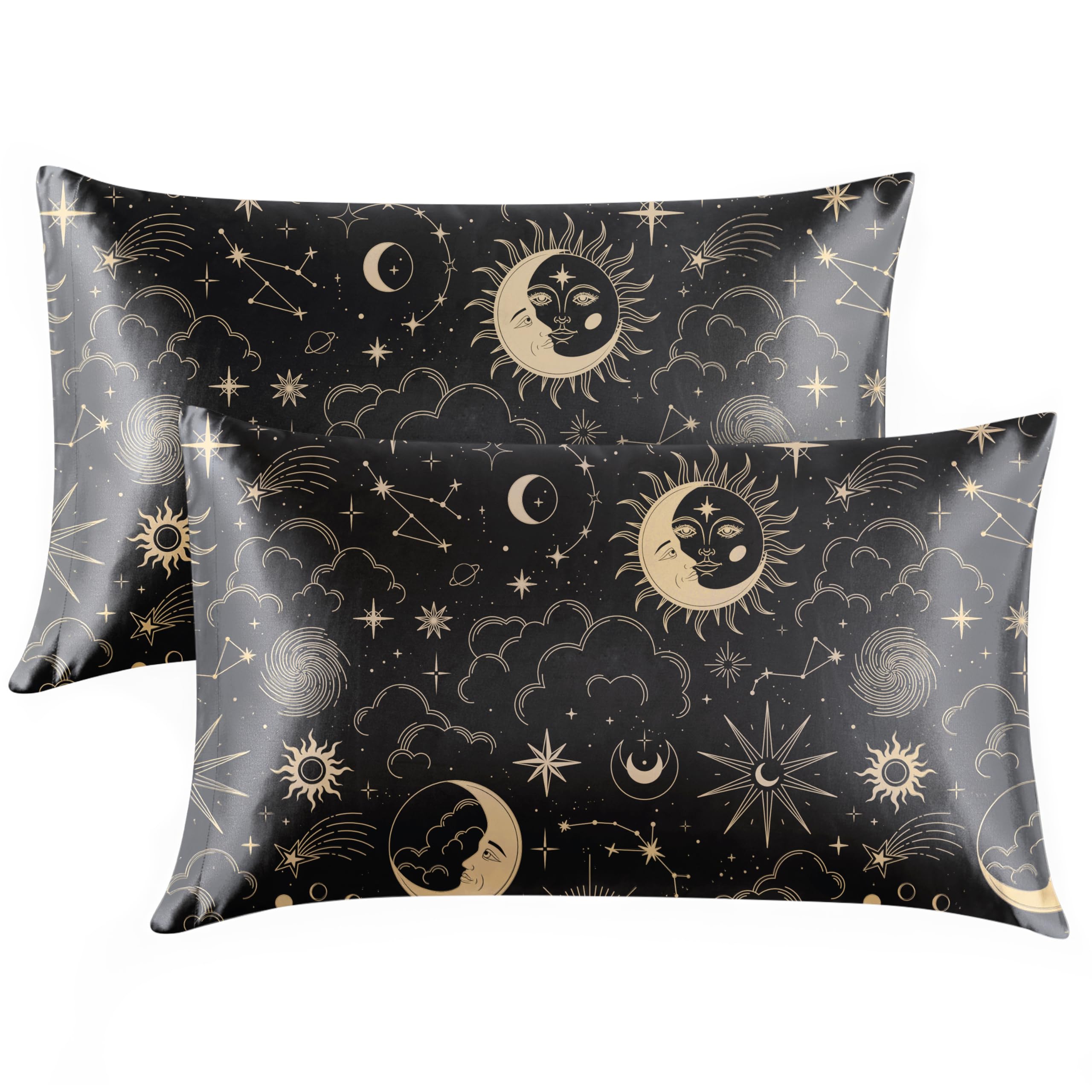 EXQ Home Printed Satin 2‑Pack