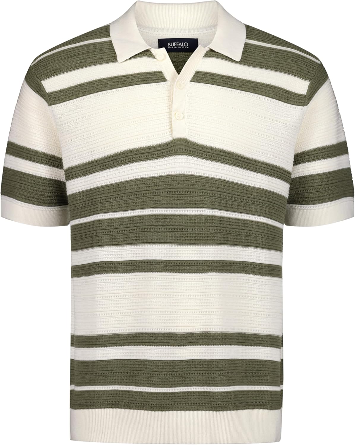 Buffalo David Bitton Men's Short Sleeve Sweater Knit Polo