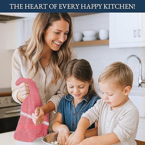 Miniatura 85 de LANE LINEN Juego de 24 toallas de cocina 100% algodón natural absorbentes para cocina, paños de lavado reutilizables, lavables a máquina, 14 x 25