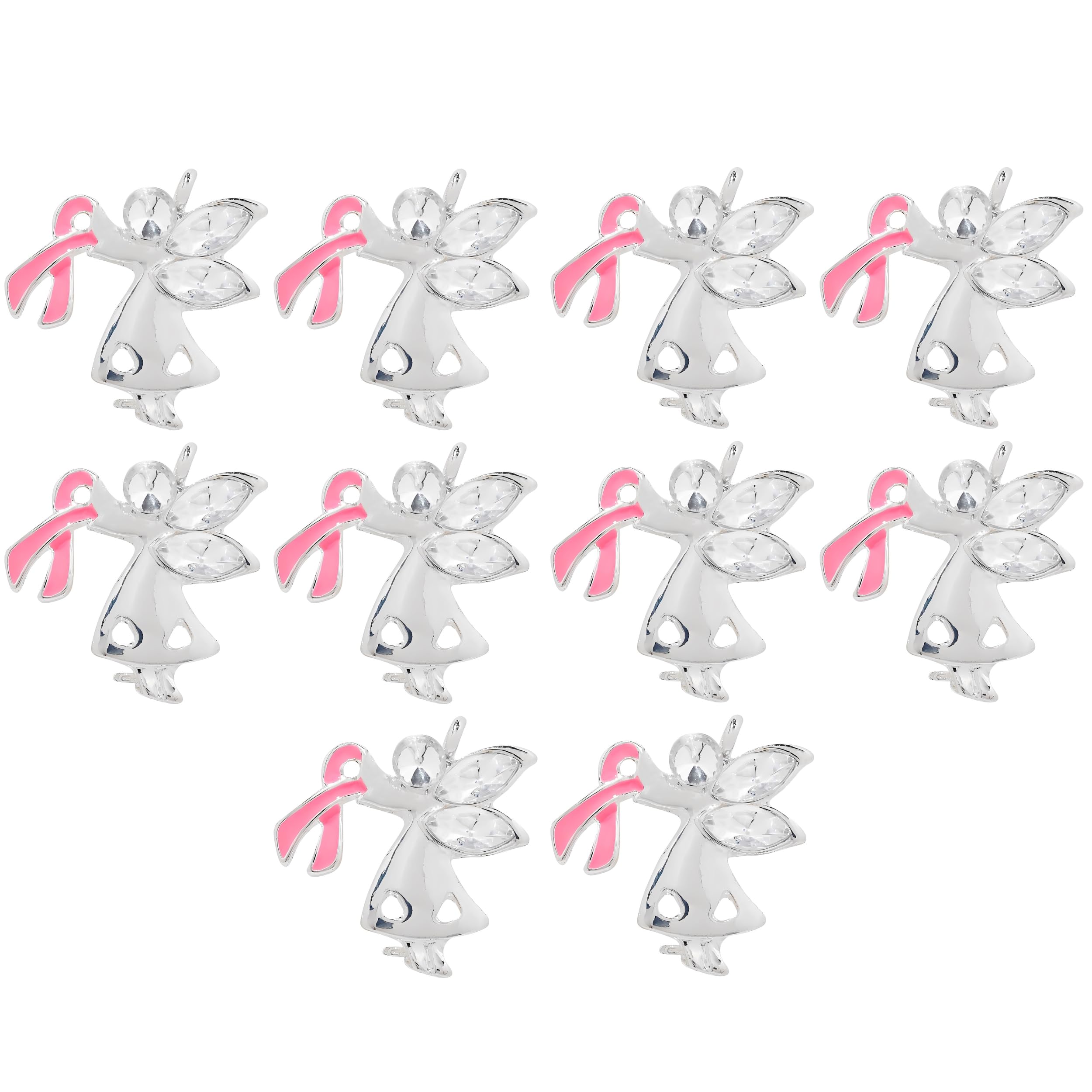 25/50/100/500pcs Breast Cancer Pins - Bulk Pink Ribbon Pins for Breast Cancer Awareness - Perfect for Support Groups, Events, Promotional Gift-Giving and Fundraising