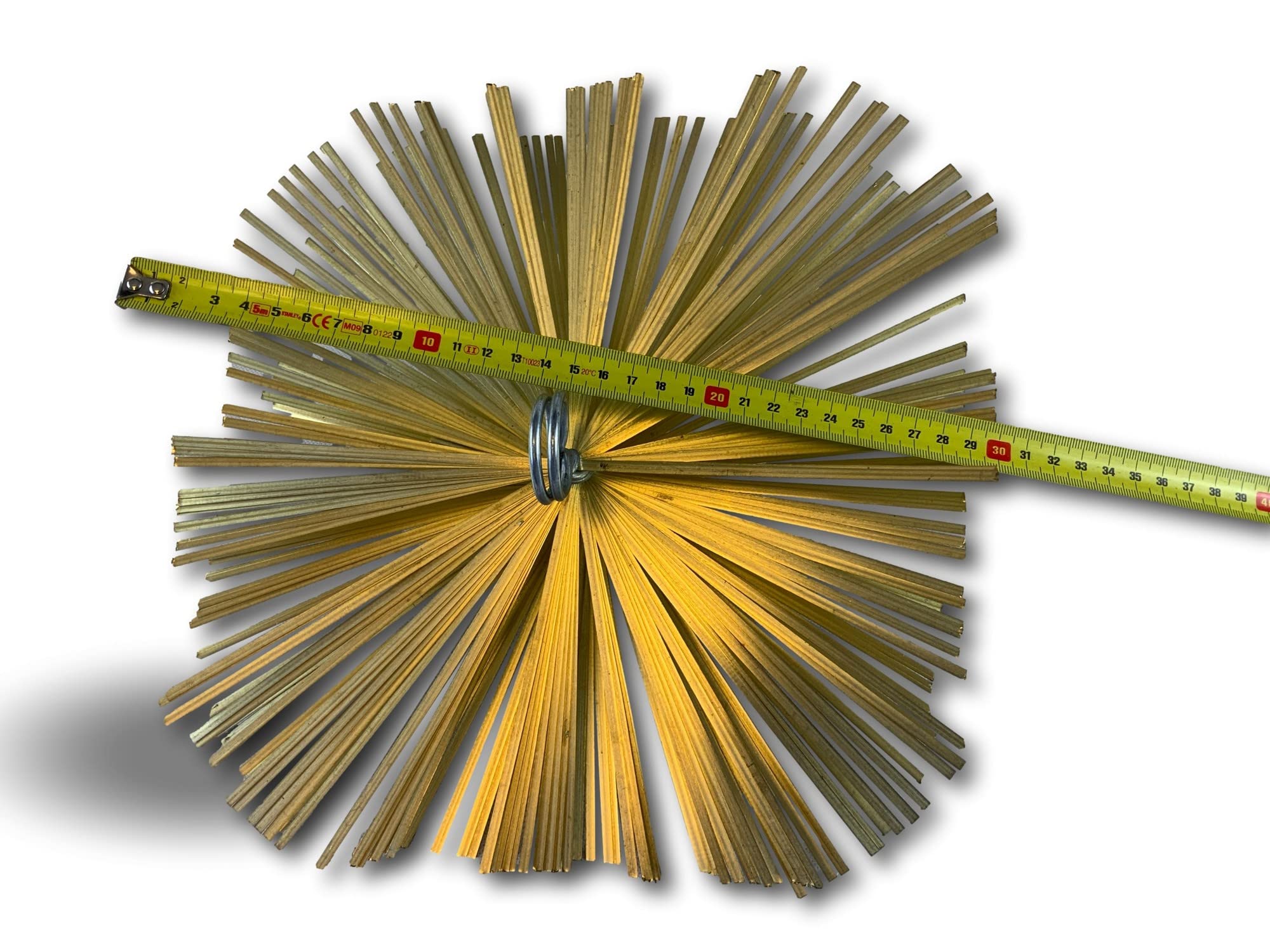 Cepillo de Acero Plano Cuadrado | 300 x 300 mm | Conector de Acero roscado M12*1,75 mm | Limpieza de conductos no revestidos | Chimeneas, calderas, Estufas, tuberías | Kibros 4EC30
