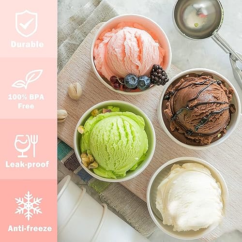 Miniatura 5 de GHQYP Ice Cream Containers, for Ninja Creami Containers, Creami Containers Dishwasher Safe,Leak Proof for NC301 NC300 NC299AM Series Ice Cream Maker