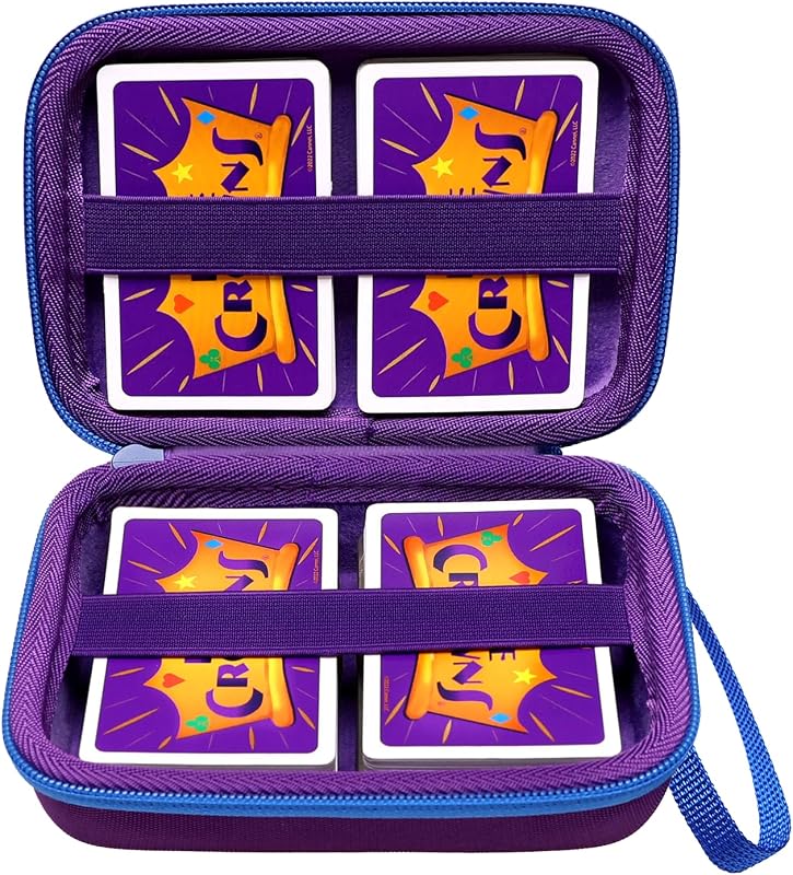 XANAD etui Sac de Transport pour 400+ Jeux de Cartes, Convient pour Pokemon Skip Bo Uno, Protection et Rangement (Violet)