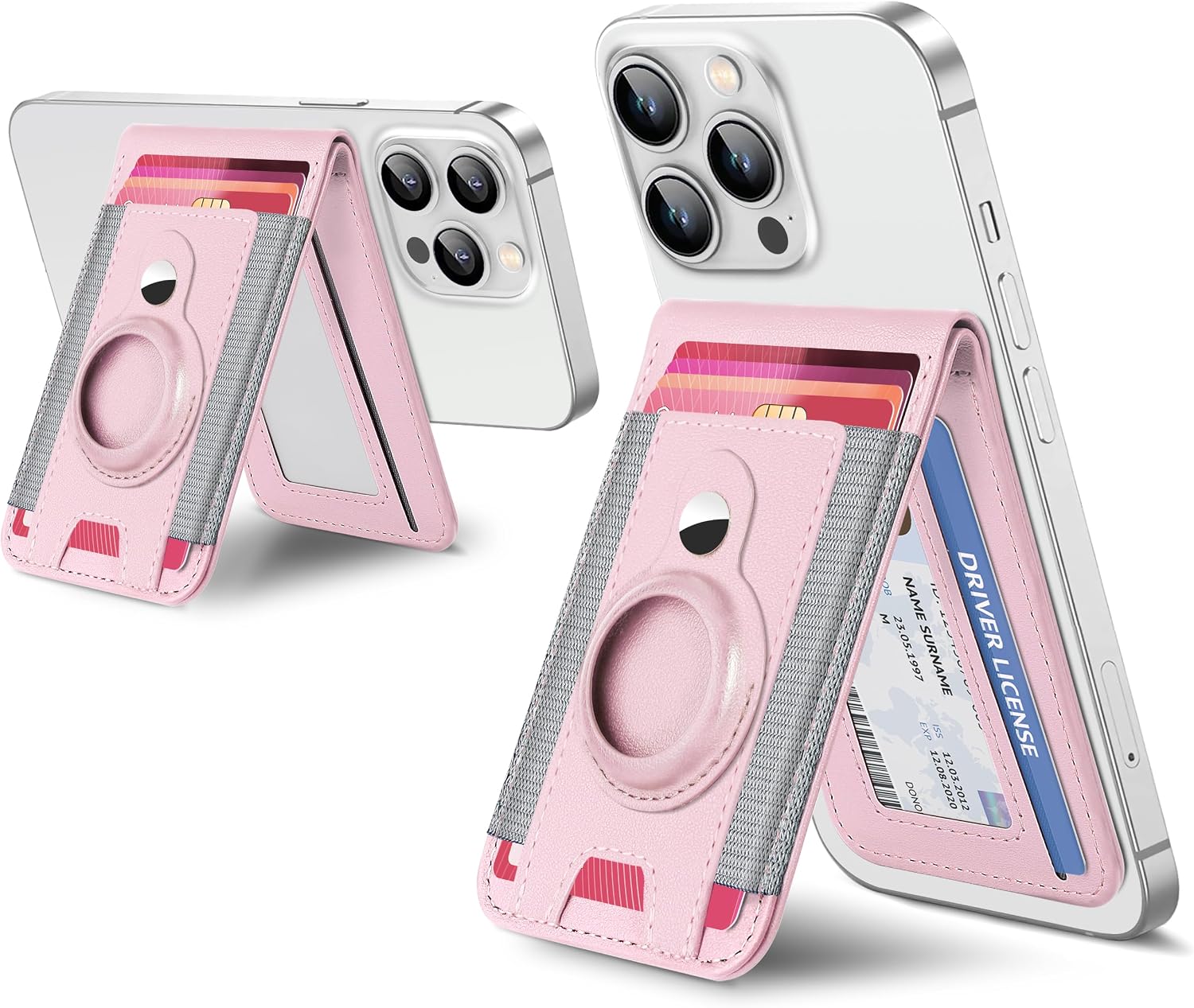 for Magsafe Wallet with Airtag Holder, Open ID Window, Airtag Wallet