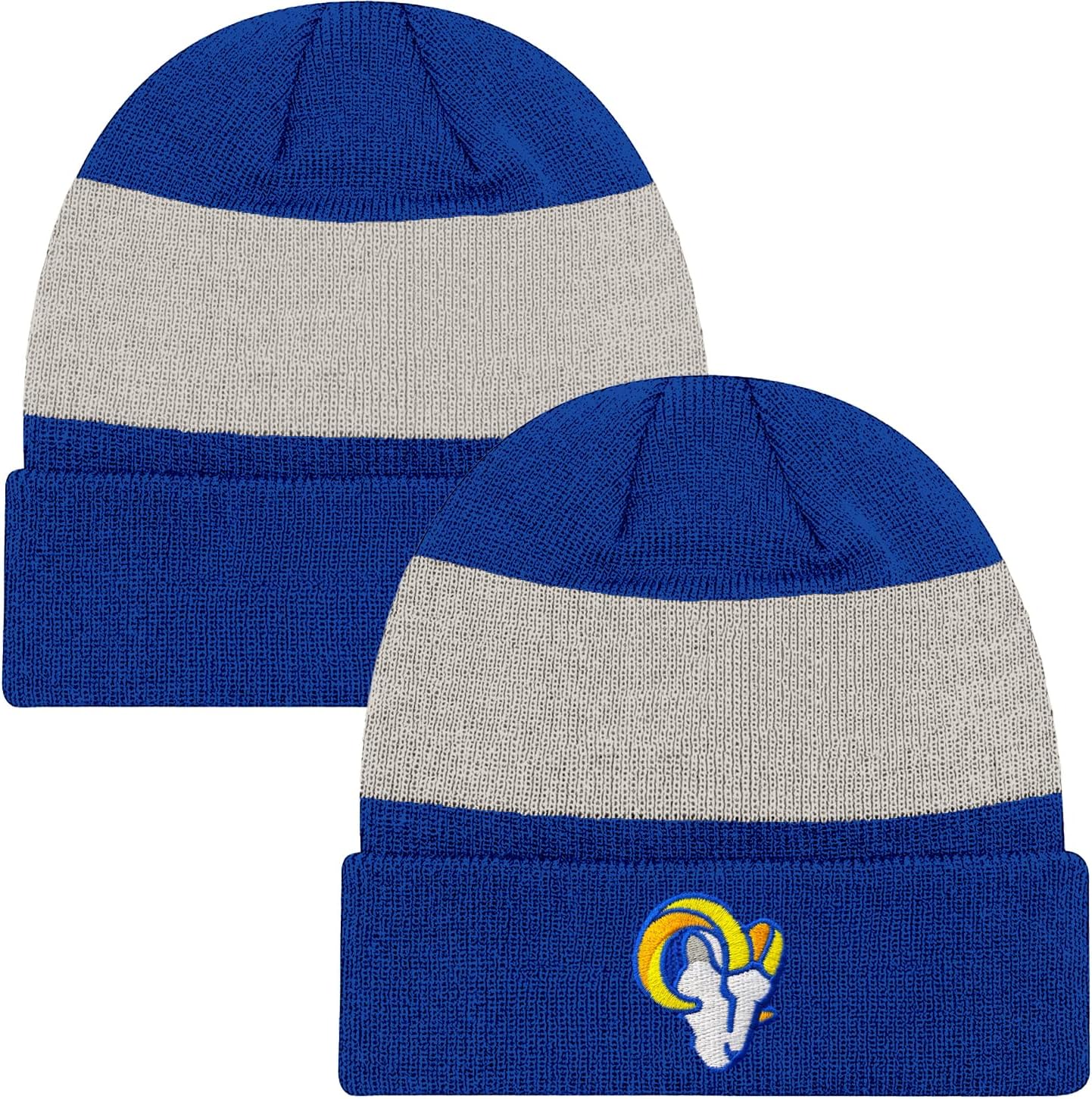 NFL Kids Youth 8-20 Officially Licensed Team Color Primary Logo Basic Sport Knit Cold Weather Cuffed Beanie Hat