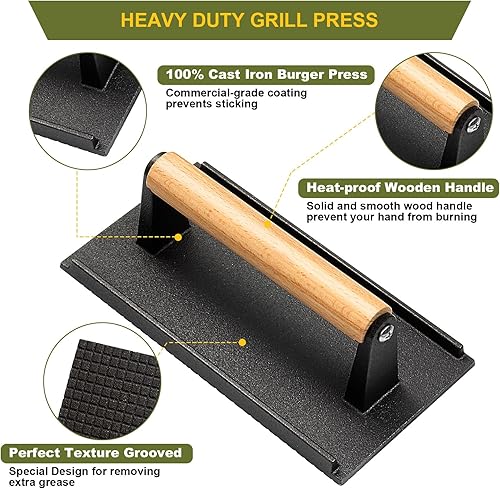 Miniatura 2 de Kit de accesorios para parrilla, juego de 16 herramientas de parrilla plana para Blackstone y Camp Chef, juego de espátula profesional para parrilla