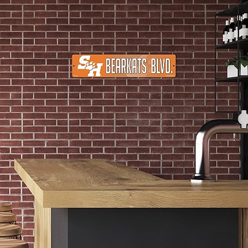 Vista 180 de Rico Industries Letrero de plástico de la NCAA de plástico de 4 x 16 pulgadas Alternativo