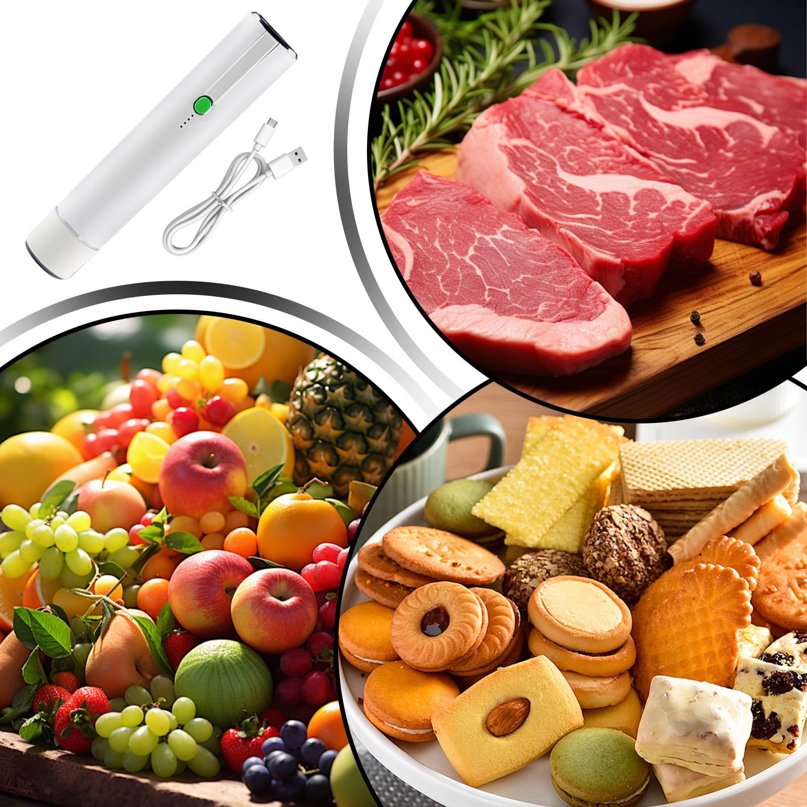 Selladora y Envasadora al Vacío para Alimentos Herramienta De Sellado