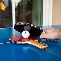 Vista 5 de PRO-SPIN Paletas de ping pong – Juego de alto rendimiento con raquetas de tenis de mesa premium, pelotas de ping pong de 3 estrellas, estuche