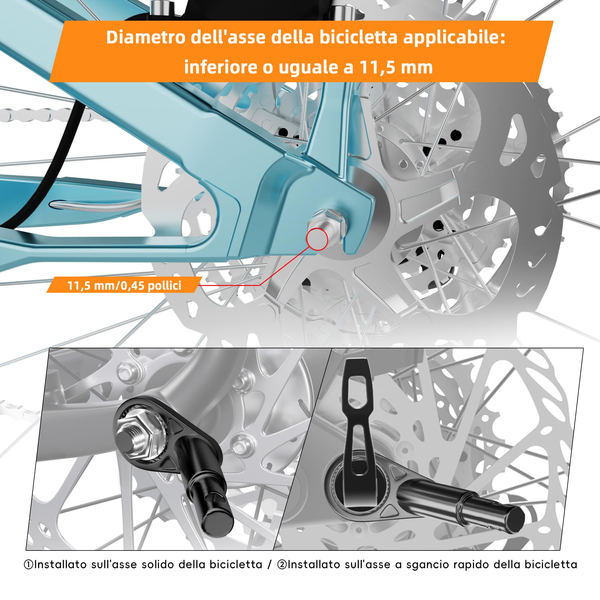 Gancio per Rimorchio per Bicicletta, Gancio Di Traino per Bicicletta, Gancio per Bicicletta, Frizioni per Rimorchi per Bicicletta Applicabile a Rimorchi per Bicicletta, Rimorchio per Bambini