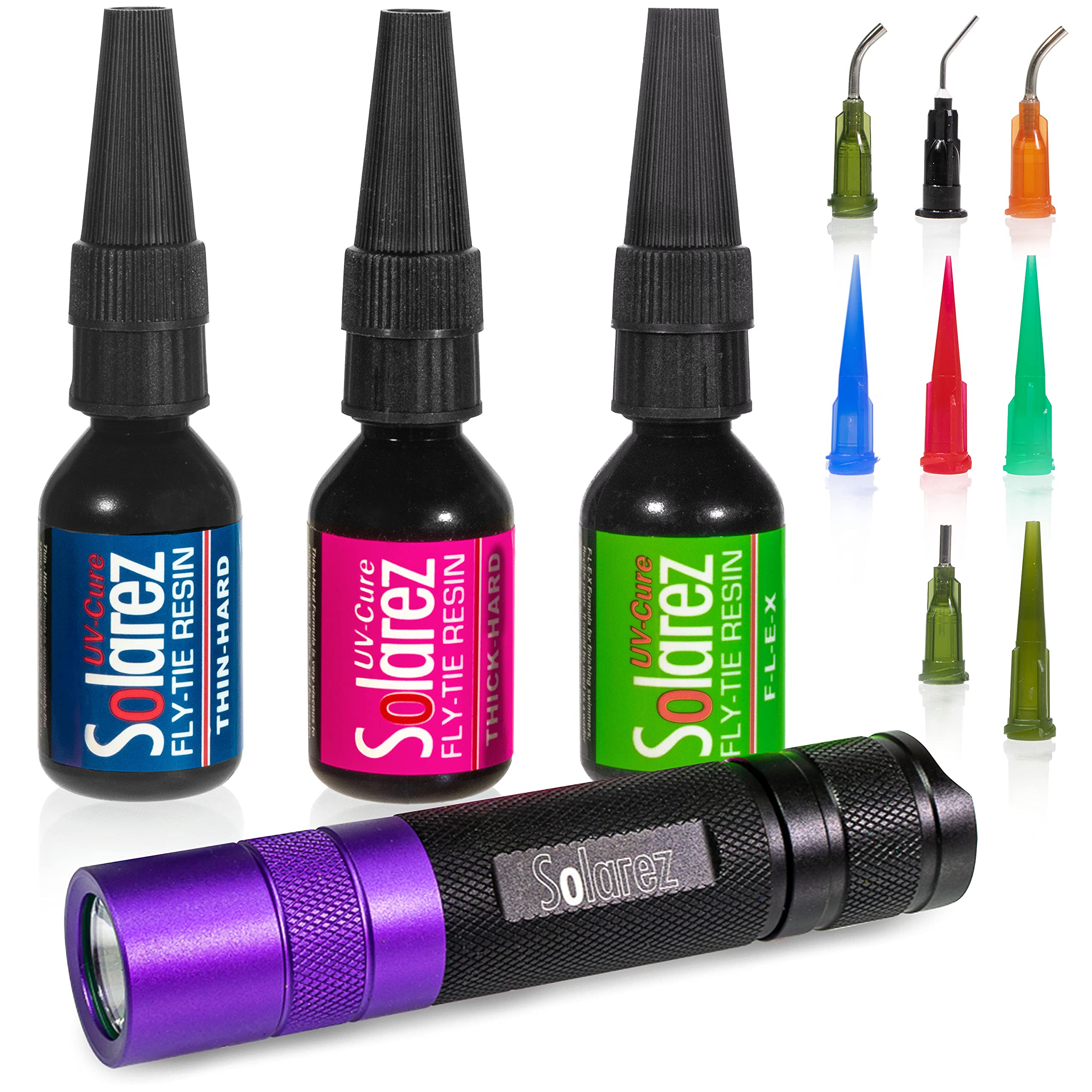 Buy SOLAREZ Fly Tie UV Cure Resin Pro Roadie Kit ThinHard, Thick