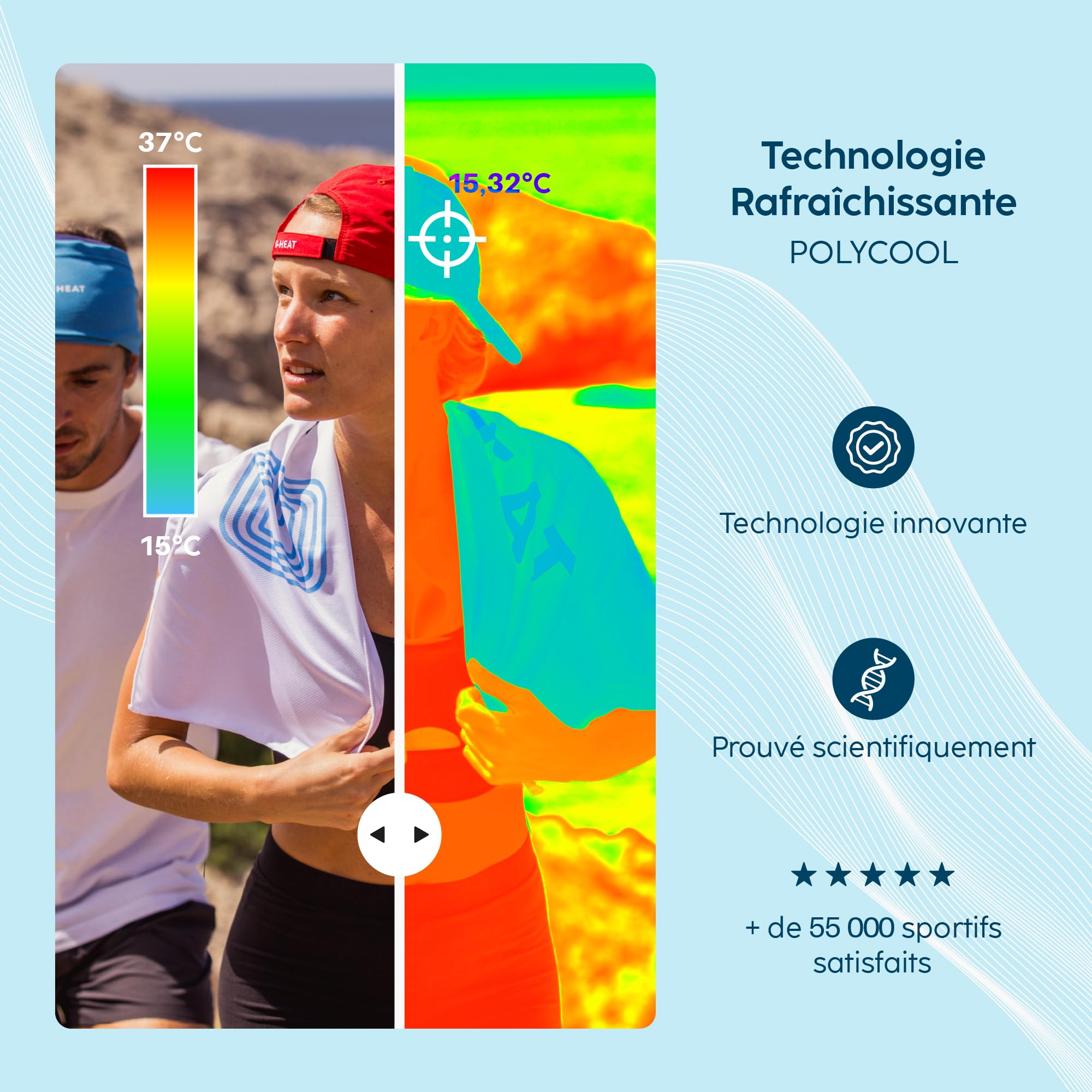 G-HEAT - Casquette Saharienne Anti-UV avec Protection UPF50+ | Rafraîchissement Instantané | Légère, Respirante | Protège-Nuque Amovible | Idéale pour Loisirs, Randonnée, été, Coups de Soleil