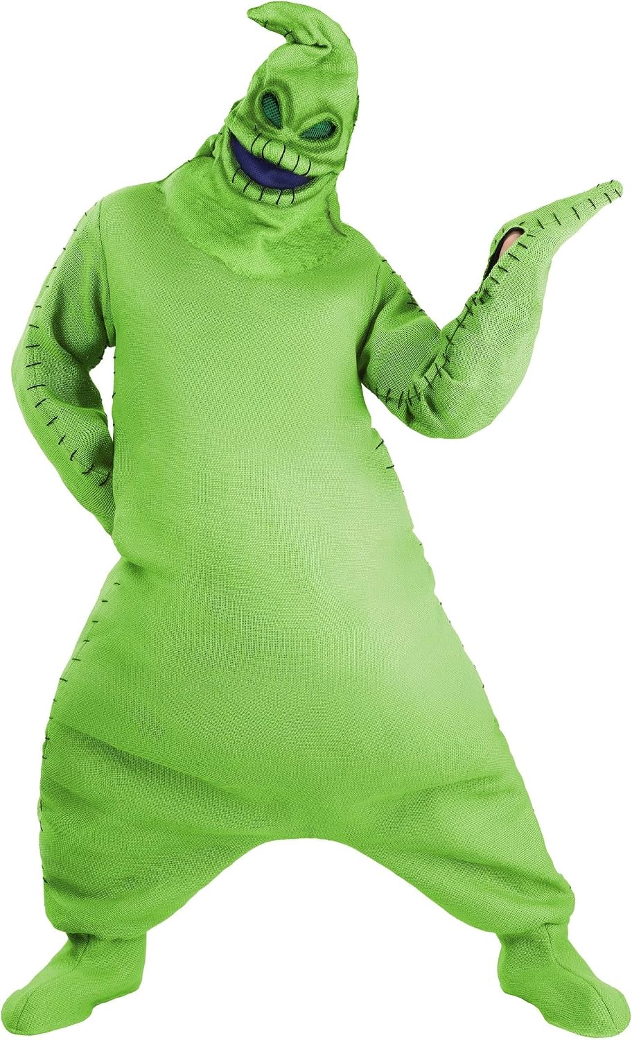 Disney Nightmare Before Christmas Oogie Boogie Adult Costume with Mask & Shoe Covers - Officially Licensed