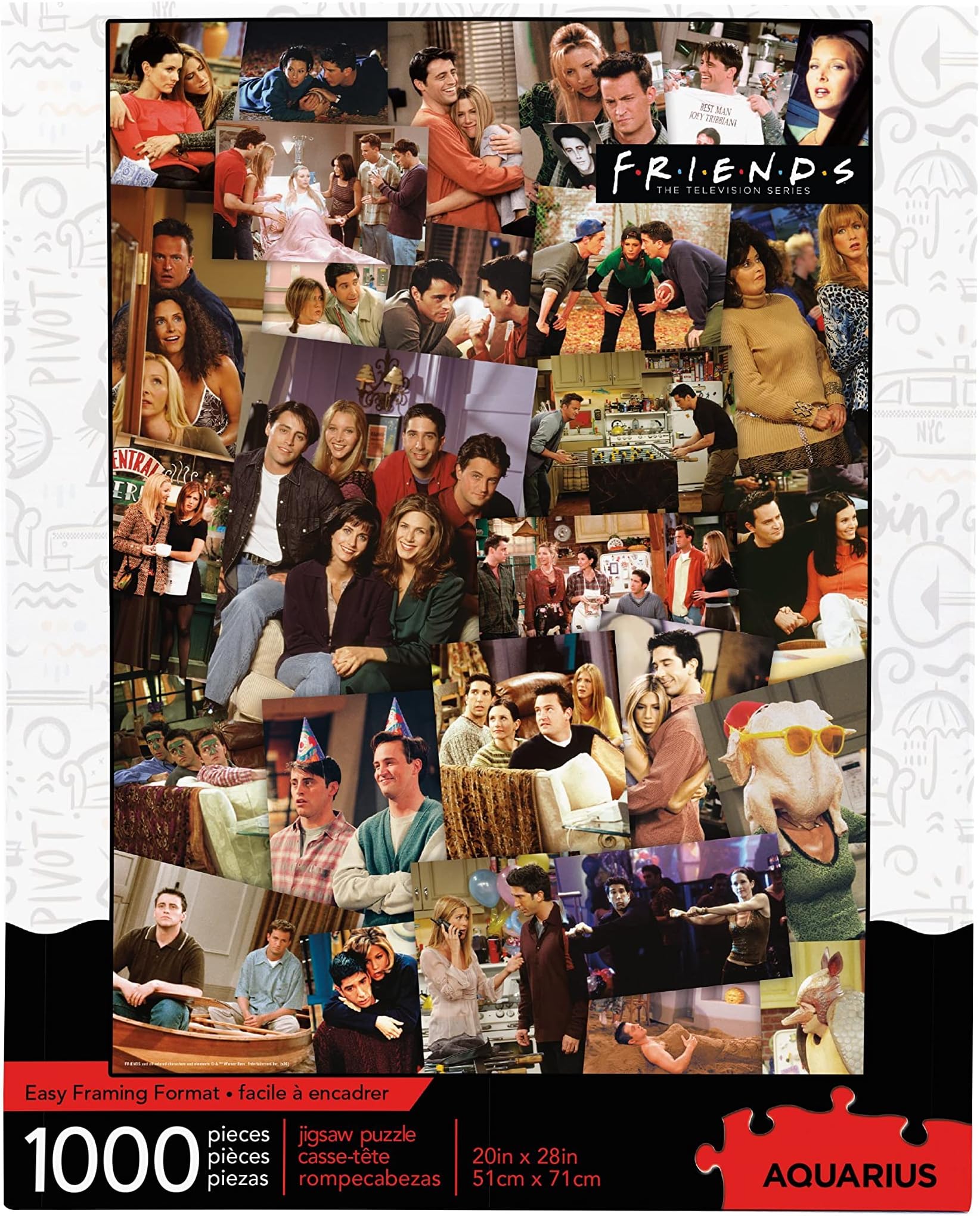 AQUARIUS 65364 Friends Collage 1000 Piece Jigsaw Puzzle