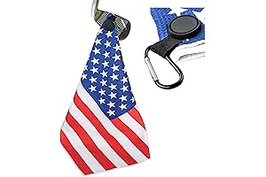 Magnetic American Flag Golf Towel