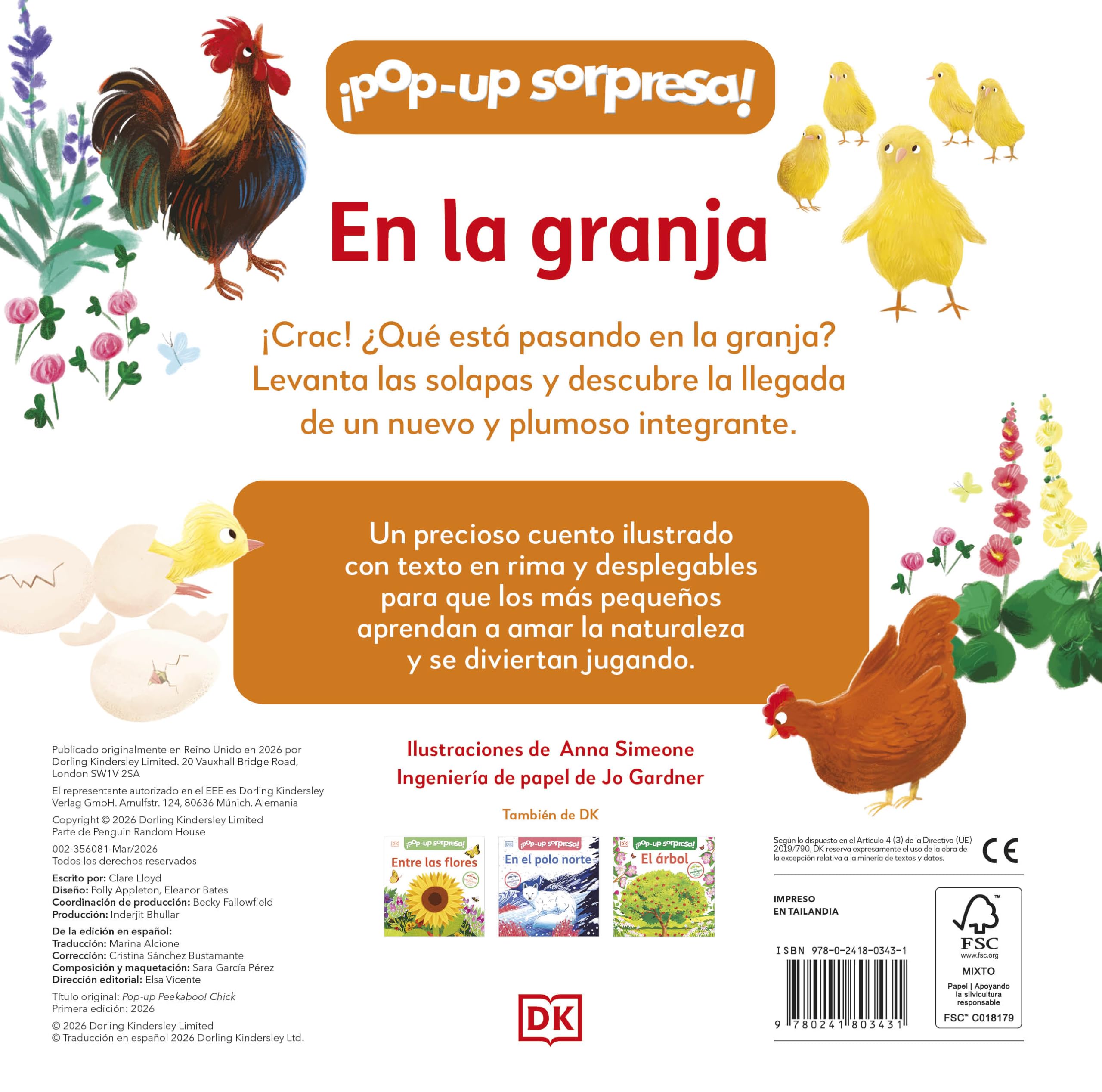 ¡Pop-Up sorpresa! - En la granja: Cuento con Pop-Ups, una sorpresa en cada solapa (Cuentos infantiles)