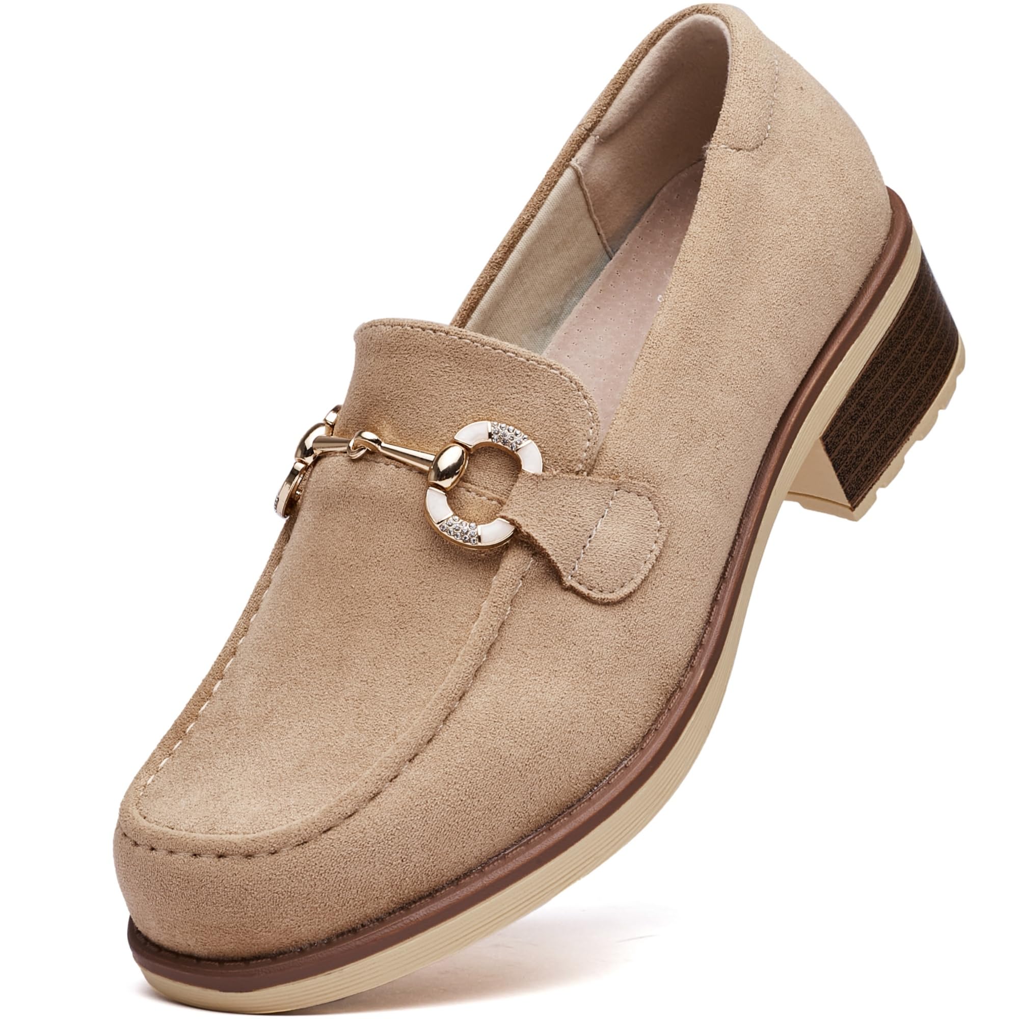 Loafers für Frauen - Bequeme Mokassins mit Sohlenplattform,