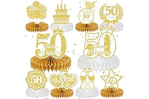 50th Anniversary Honeycomb Centerpieces