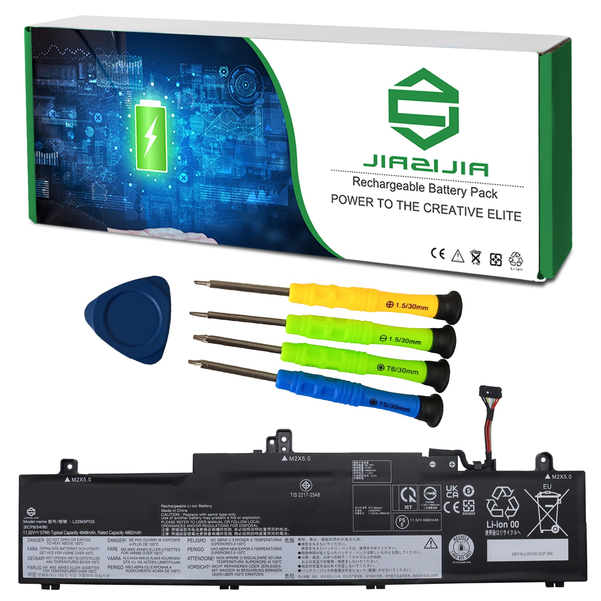 Amazon.com: JIAZIJIA L22M3PG5 Laptop Battery Replacement for