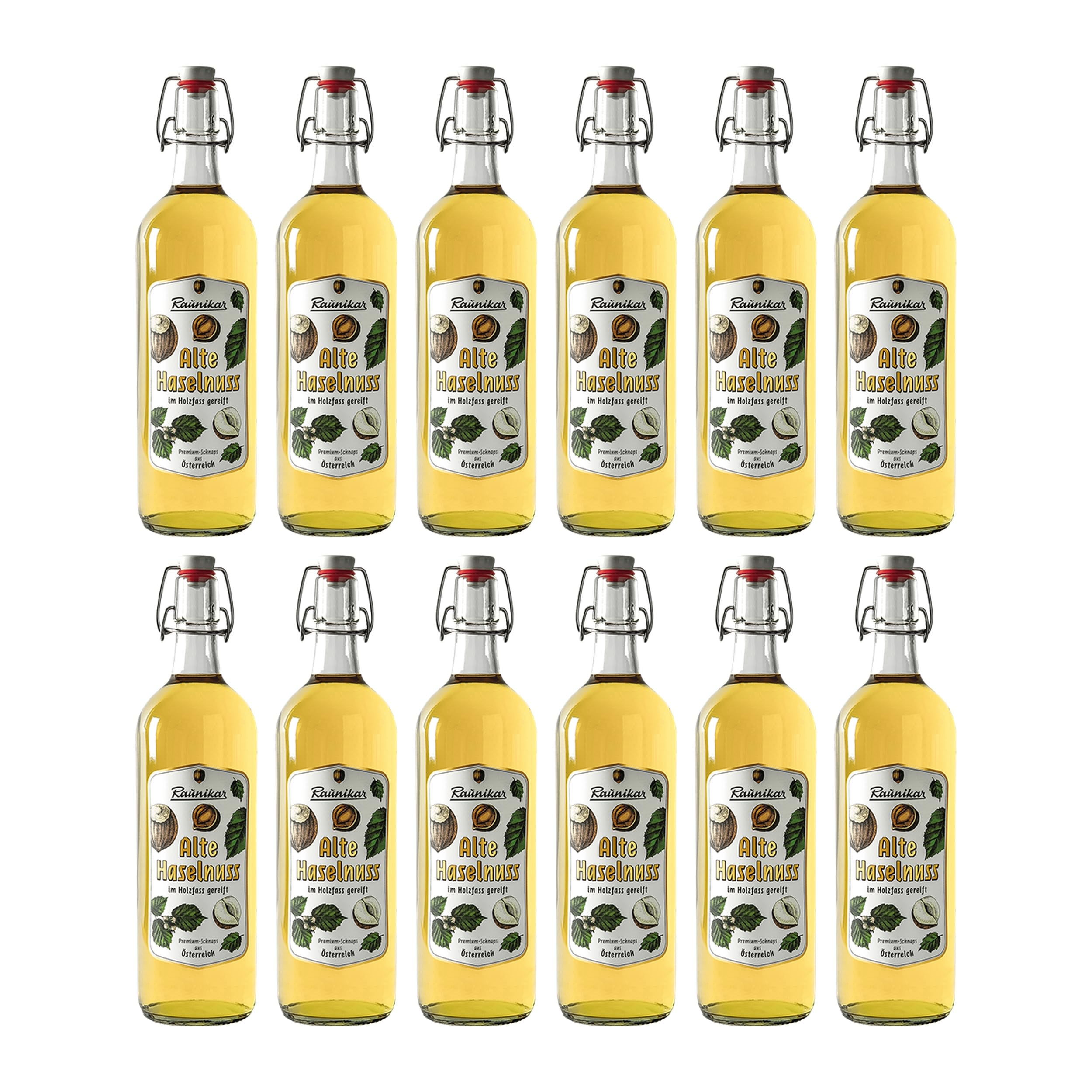 Distillerie Freihof Raunikar Alte Haselnuss Likör Österreich inkl. FeinWert E-Book (12 x 1.0 l)
