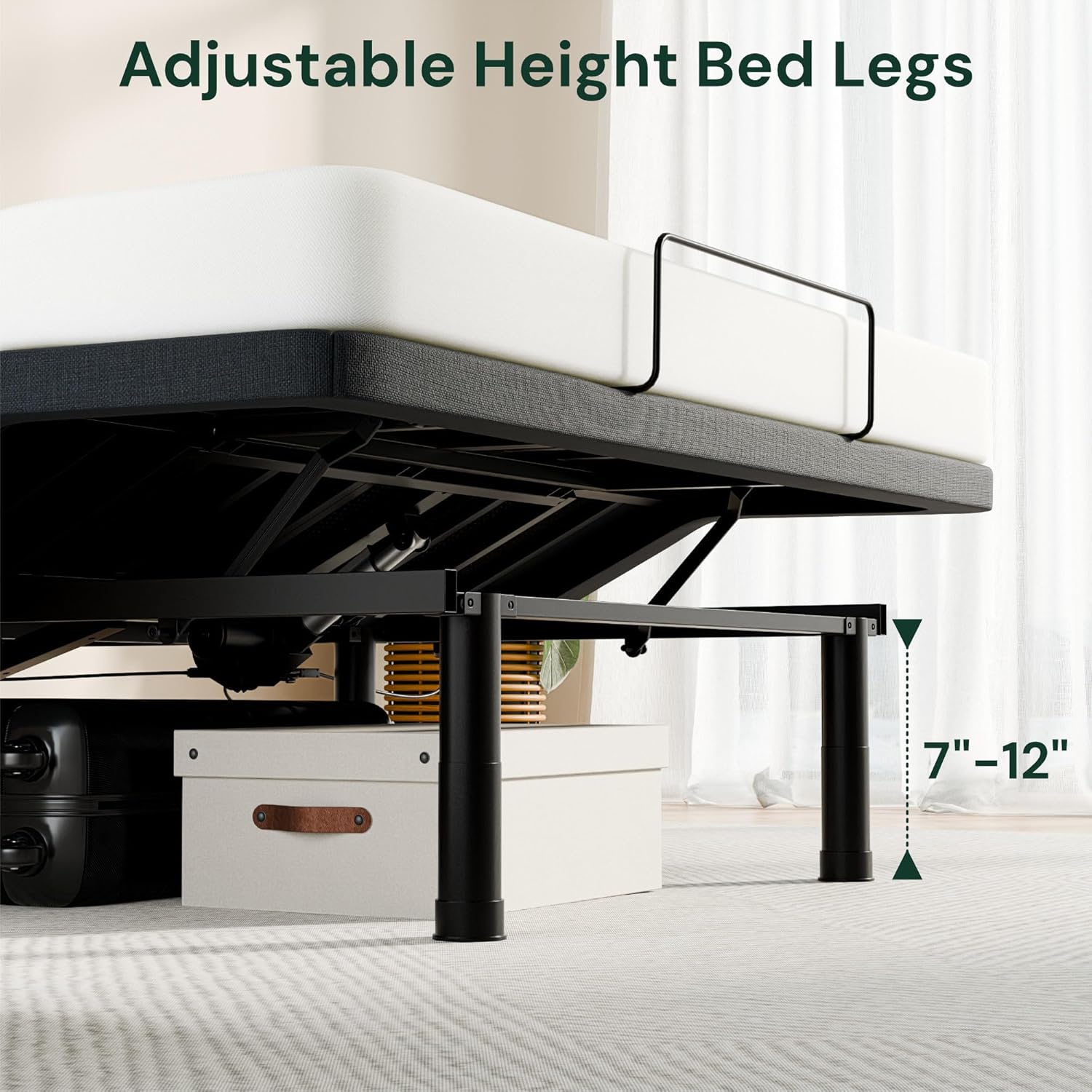 Adjustable Bed Leg Height Options