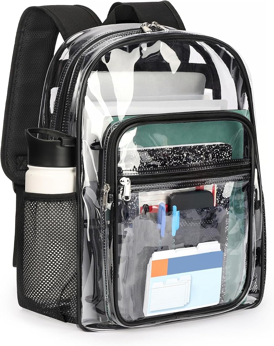 ZORFIN Clear Backpack for School