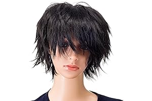Unisex Joan Jett Anime Spiked Cosplay Fashion Wig
