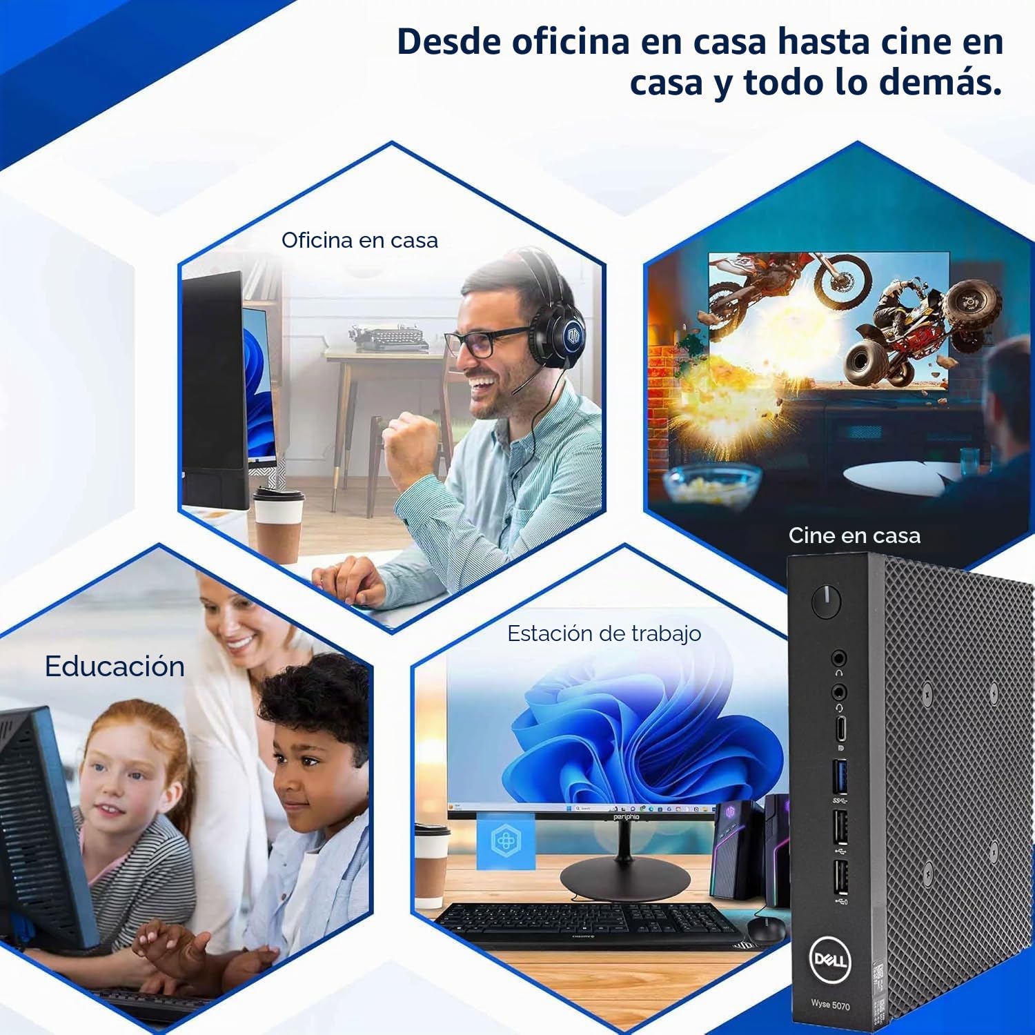 Dell Wyse 5070 Mini Desktop Computer PC, Intel Pentium Silver