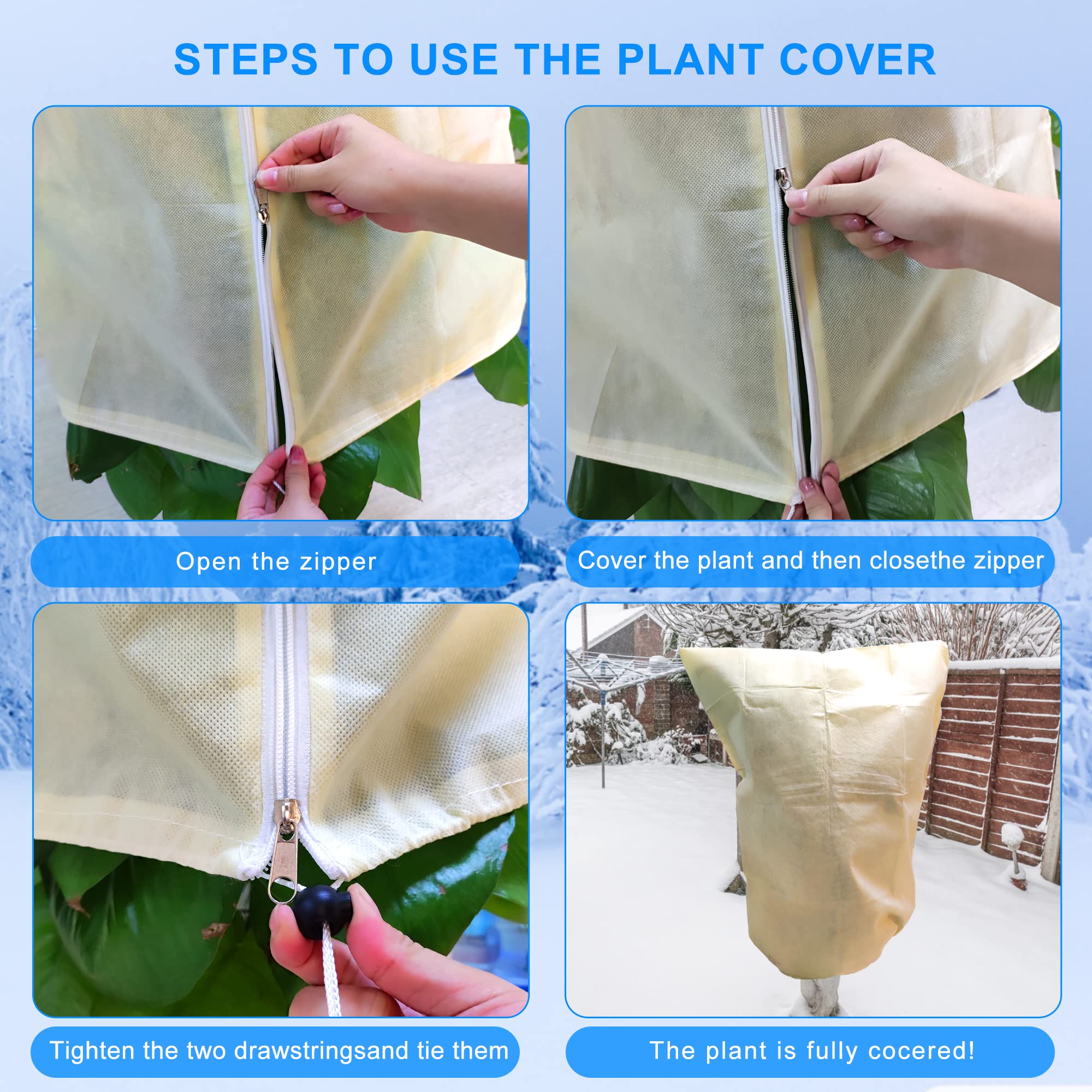 Sacs De Protection Pour Fruits – Lot De 2, Imperméables Et Aérés, Pour Raisins, Tomates, Jardinage